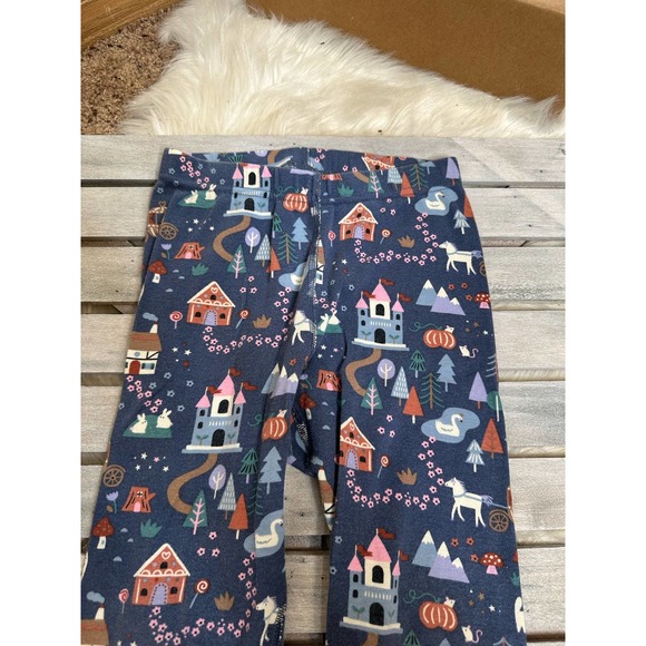 Hanna Andersson Horse Carriage Fairytale Castle 2 Piece Shirt Top Set - Picture 3 of 5